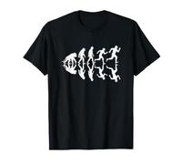 Divertido Evolución Humana Speed Run Sarcástico Camiseta