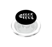 Divertido Evolución Humana Speed Run Sarcástico PopSockets PopGrip para MagSafe