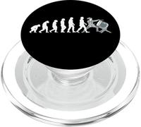 Divertido Evolución Silueta Chica Mujer Taiko Baterista PopSockets PopGrip para MagSafe