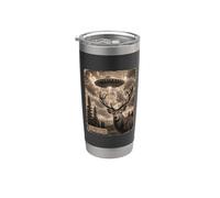 Divertido expediente de secuestro de ovnis alienígenas con evidencia de ciervos 47-1978 Vaso térmico de acero inoxidable de doble pared