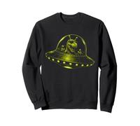 Divertido Extranjero T-Rex OVNI Nave Espacial Sci Fi Dino Sudadera