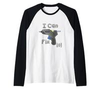 Divertido Fabricante de Manualidades con Texto en Forma de «I Can Fix It» Camiseta Manga Raglan