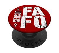 Divertido FAFO F Alrededor y descubre Vibraciones Divertidas PopSockets PopGrip Adhesivo