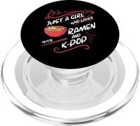 Divertido Fan de la Música Coreana Just A Girl Who Loves PopSockets PopGrip para MagSafe