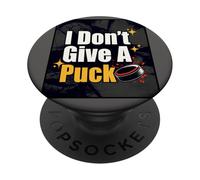 Divertido Fan del Hockey I Don't Give A Puck PopSockets PopGrip Adhesivo