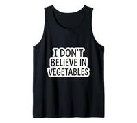 Divertido fanático de la Dieta cetogénica de carnívoros I Don't Believe In Vegetables Camiseta sin Mangas