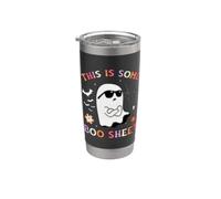 Divertido fantasma de Halloween Groovy This Is Some Boo Sheet Ghost Vaso térmico de acero inoxidable de doble pared