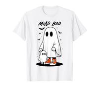 Divertido Fantasma de Halloween Mini Me Boo para niños, mamá, papá, Padres y Familia Camiseta