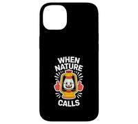 Divertido farol de camping de Nature Calls Carcasa para iPhone 14 Plus
