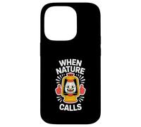 Divertido farol de camping de Nature Calls Carcasa para iPhone 14 Pro