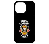 Divertido farol de camping de Nature Calls Carcasa para iPhone 14 Pro Max
