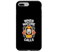 Divertido farol de camping de Nature Calls Carcasa para iPhone 7 Plus/8 Plus