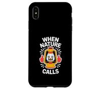 Divertido farol de camping de Nature Calls Carcasa para iPhone XS Max