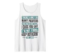 Divertido Fe Cristiana Tantas Oraciones Antes de Cuss You Camiseta sin Mangas