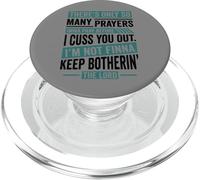 Divertido Fe Cristiana Tantas Oraciones Antes de Cuss You PopSockets PopGrip para MagSafe