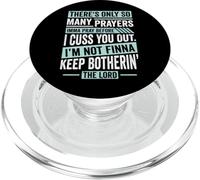 Divertido Fe Cristiana Tantas Oraciones Antes de Cuss You PopSockets PopGrip para MagSafe