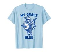 Divertido Festival de Bluegrass de Banjio Raccoon My Grass Is Blue Camiseta
