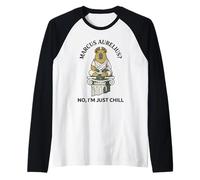 Divertido filósofo estoico de Capibara Marco Aurelio Chill Camiseta Manga Raglan
