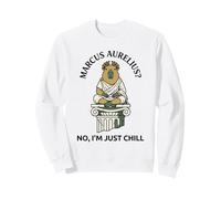 Divertido filósofo estoico de Capibara Marco Aurelio Chill Sudadera