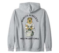Divertido filósofo estoico de Capibara Marco Aurelio Chill Sudadera con Capucha