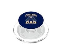 Divertido Final Boss Raccoon Dad Diseño De Videojuegos PopSockets PopGrip para MagSafe
