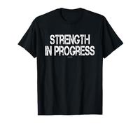 Divertido Fitness Motivación Fuerza en Progreso Entrenamiento Gimnasio Camiseta