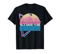 Divertido Flamenco Retro Talk Birdie To Me Camiseta