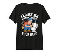 Divertido Fontanero Inodoro Broma Escuela fontanería Humor sarcástico Camiseta Premium