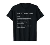 Divertido Fotógrafo Definición Diccionario Sarcástico Camiseta