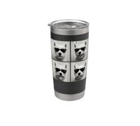 Divertido fotomatón de West Highland White Terrier Amante de Lindo Perro Vaso térmico de acero inoxidable de doble pared