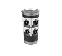 Divertido fotomatón para amantes de Cardinal Bird Vaso térmico de acero inoxidable de doble pared