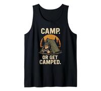 Divertido FPS Gamer Humor Camping Juego de Palabras Shooter Broma Amante de los Juegos Camiseta sin Mangas