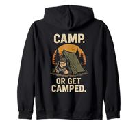 Divertido FPS Gamer Humor Camping Juego de Palabras Shooter Broma Amante de los Juegos Sudadera con Capucha