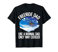 Divertido Freeriding Esquí Alpino Freeride Papá Camiseta