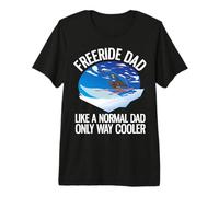 Divertido Freeriding Esquí Alpino Freeride Papá Camiseta Premium