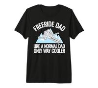 Divertido Freeriding Esquí Alpino Freeride Papá Camiseta Premium
