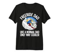 Divertido Freeriding Esquí Alpino Freeride Papá Camiseta Premium