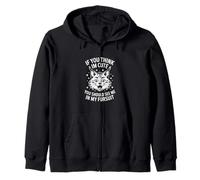Divertido Fursuit Diciendo Si Piensas Que Soy Lindo Lince Sudadera con Capucha