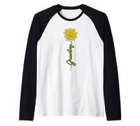 Divertido fútbol Retro de Girasol de Green Bay para niños, Mujeres y Hombres Camiseta Manga Raglan