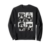 Divertido Gángster Gorilas Hip Hop Rap Calle Animal Urbano Meme Sudadera