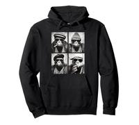 Divertido Gángster Gorilas Hip Hop Rap Calle Animal Urbano Meme Sudadera con Capucha