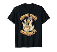 Divertido Ganso Juego de Palabras Humor Animal USA Tus Fideos Camiseta