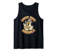 Divertido Ganso Juego de Palabras Humor Animal USA Tus Fideos Camiseta sin Mangas