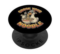 Divertido Ganso Juego de Palabras Humor Animal USA Tus Fideos PopSockets PopGrip Adhesivo