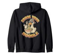 Divertido Ganso Juego de Palabras Humor Animal USA Tus Fideos Sudadera con Capucha