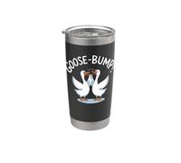 Divertido Ganso Puño Bump Goose Bumps Pun Vaso térmico de acero inoxidable de doble pared