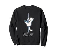 Divertido Gato Bailando o es un Polecat Juego de Palabras Broma Lindo Sudadera