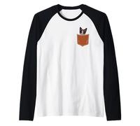 Divertido Gato con Raquetas de Nieve en mi Bolsillo, Propietario Amante de Las Raquetas de Nieve Camiseta Manga Raglan