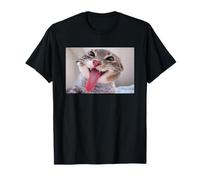 Divertido Gato Derpy Blep Lengua Fuera Lindo Kitty Bleh Meme Foto Camiseta