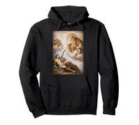 Divertido Gato divino Pintura clásica Parodia Arte diseño Sudadera con Capucha